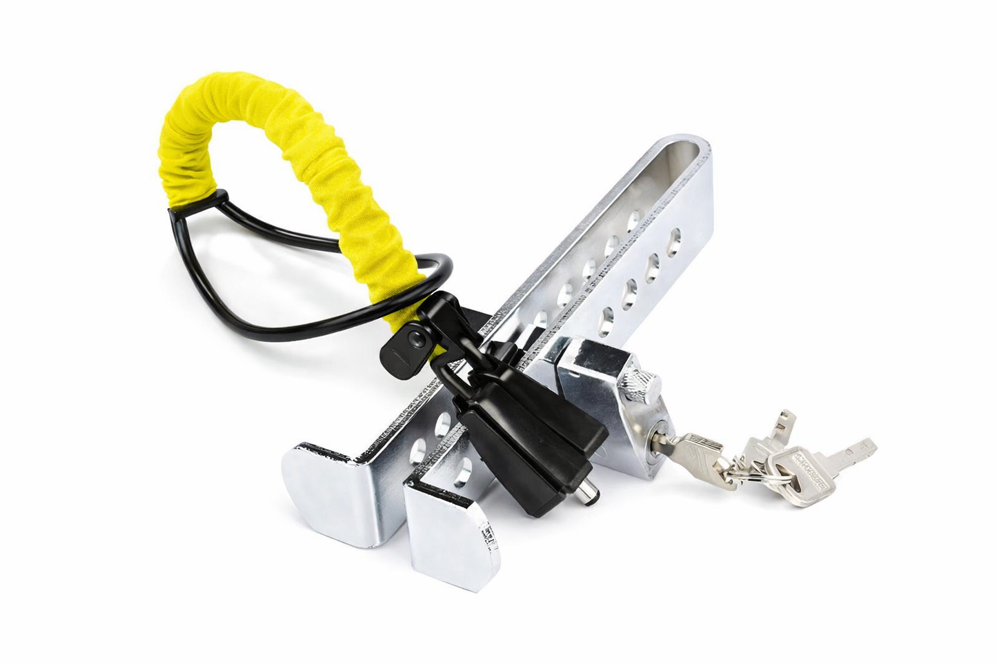 Heavy-Duty Car Pedal Lock – Anti-Theft Brake & Clutch Security Device | Universal Fit and seatbelt steering lock ( BUNDLE )