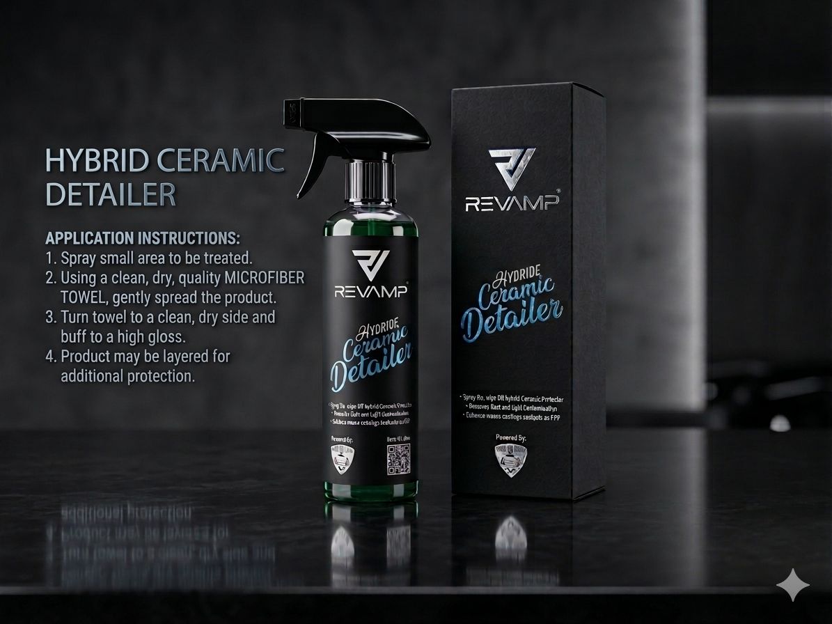 REVAMP HYBIRD CERAMIC DETAILER SPRAY ( PREMIUM SPRAY-ON CARS HIGH-GLOSS SHINE FOR CARS )
