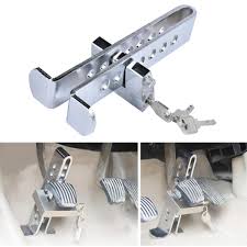 Heavy-Duty Car Pedal Lock – Anti-Theft Brake & Clutch Security Device | Universal Fit and seatbelt steering lock ( BUNDLE )