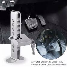 Heavy-Duty Car Pedal Lock – Anti-Theft Brake & Clutch Security Device | Universal Fit and seatbelt steering lock ( BUNDLE )