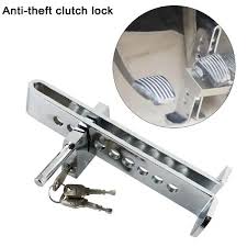 Heavy-Duty Car Pedal Lock – Anti-Theft Brake & Clutch Security Device | Universal Fit and seatbelt steering lock ( BUNDLE )