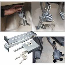 Heavy-Duty Car Pedal Lock – Anti-Theft Brake & Clutch Security Device | Universal Fit and seatbelt steering lock ( BUNDLE )